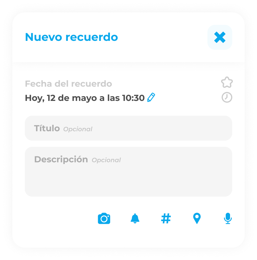 Recorda new record interface